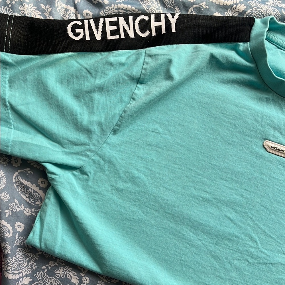 Givenchy Turquoise Logo T-Shirt